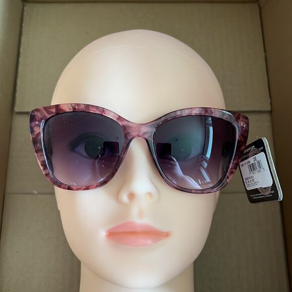 Foster Grant MaxBlock Sunglasses Purple Gold - Picture 2 of 8